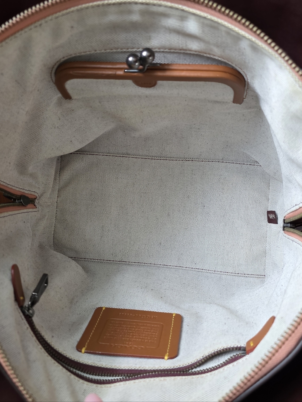Coach 1941 59983 Dakota Satchel Whipstitch Pink Melon Leather Bag - Picture 14 of 16
